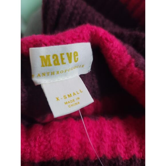 Maeve Striped Turtleneck Sweater - XS New - Picture 7 of 8
